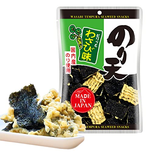 NORITEN Japanese Snacks Tempura Seaweed Snacks Made in Japan Wa...