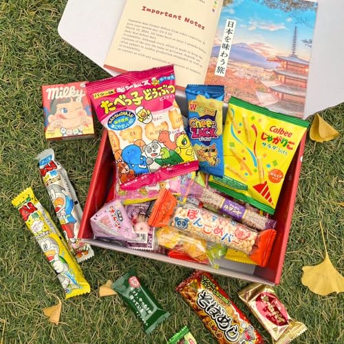 Japanese Snacks & Candy 50 Piece Dagashi Set Gift Box Japanese...