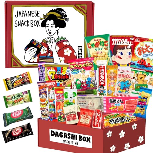 Japanese Snacks & Candy 50 Piece Dagashi Set Gift Box Japanese...