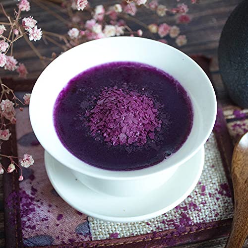 Cooked Purple Sweet Potato Flakes Breakfast Brewed Into Drink Po