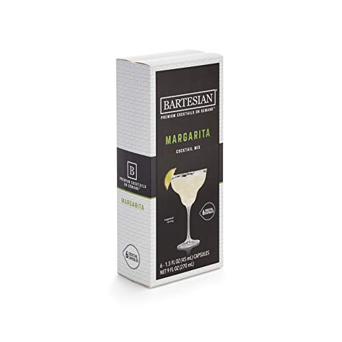 Bartesian Margarita Cocktail Mixer Capsules, Pack of 6 Cocktail