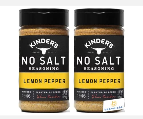 Kinders Seasoning No Salt Lemon Pepper (8.7oz.) is Gluten