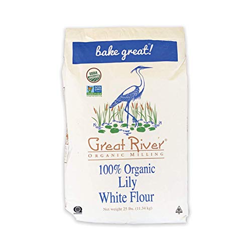 Great River Organic Milling Lily White Bread Flour, 25 Pound