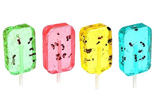 Hotlix Assorted Ant Sucker Lollipop - Pack of 4 - Blueberry,