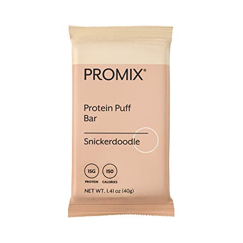 Promix Whey Protein Isolate Puff Bar, Snickerdoodle, 12 Count,