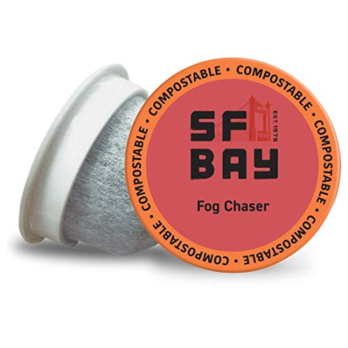 SF Bay Coffee OneCUP Fog Chaser 80 Ct Medium Dark Roast 