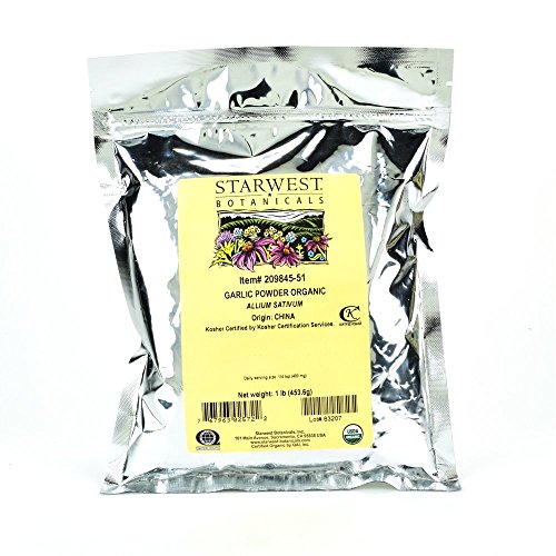 Starwest Botanicals Organic Garlic Powder, 1 Lb
