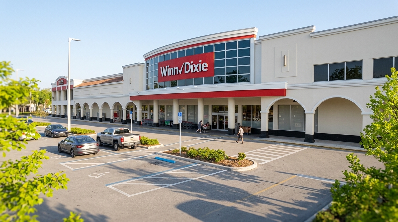 Winn-Dixie Storefront in Spring